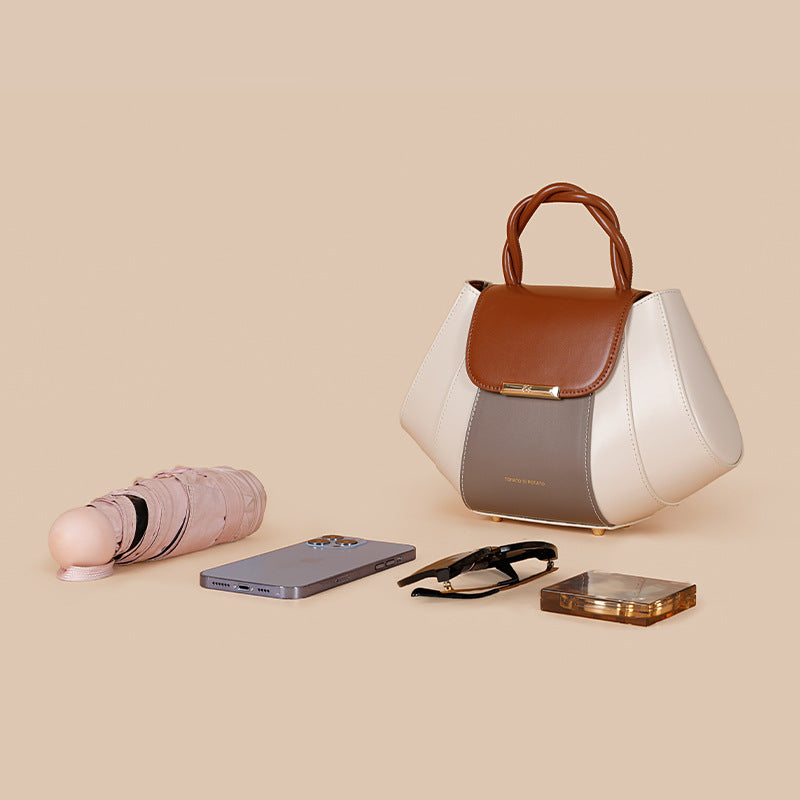 Women's High-grade Shell Exquisite For Contrast Color Fashion Handbags