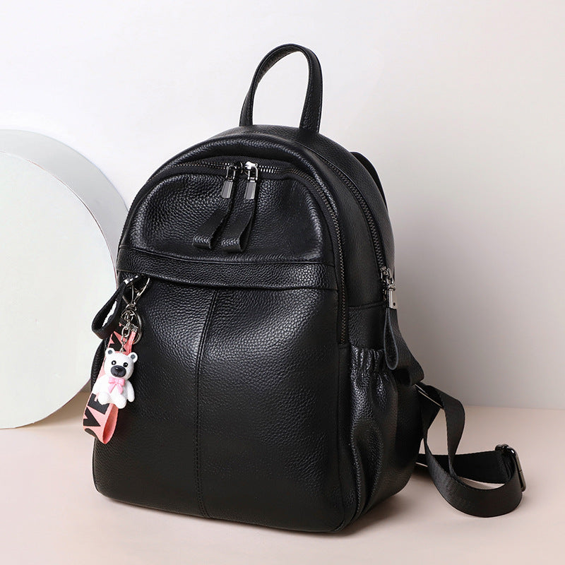 Women's Trendy Genuine Leather Fashion Autumn Backpacks