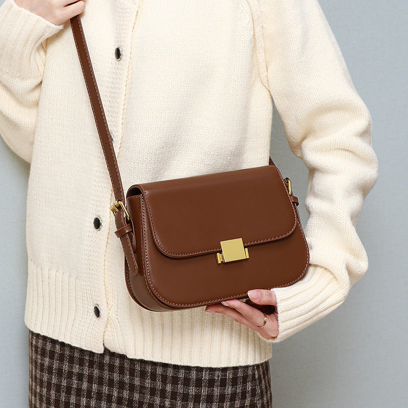 Women's Genuine Leather Light Luxury High-grade Underarm Crossbody Bags