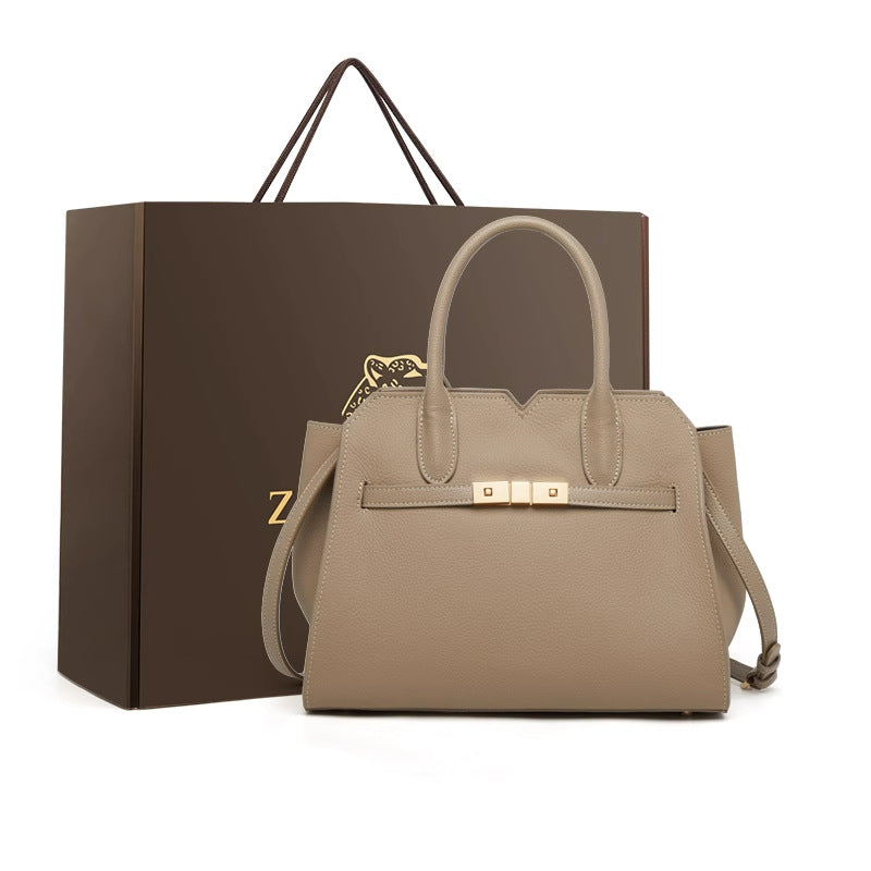 Women's Genuine Leather High-grade Large First Layer Shoulder Bags