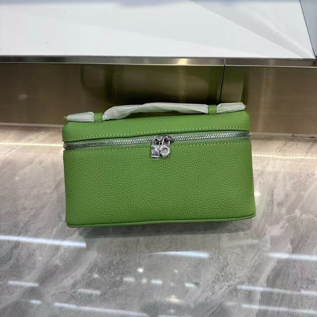 Women's Leather Lunch Box Genuine Pattern First Crossbody Bags
