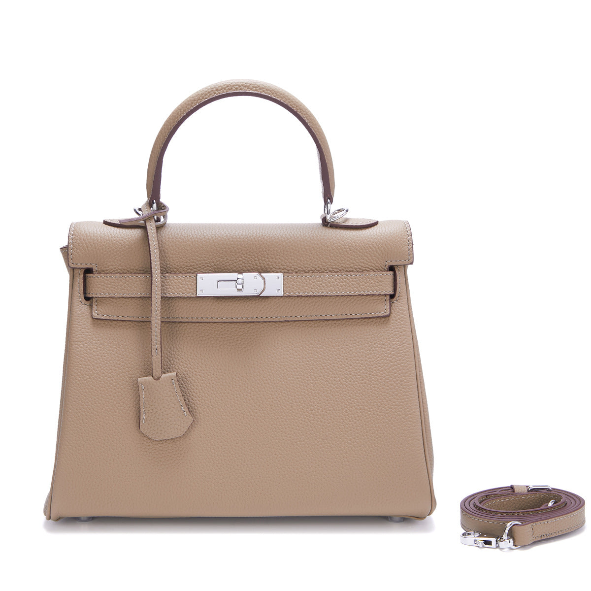Women's First Layer Cowhide Kelly Sier Stylish Handbags