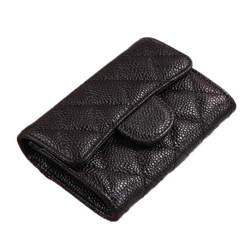 High Edition Classic Diamond Style Fashion Sheepskin Leather Name Card Holder