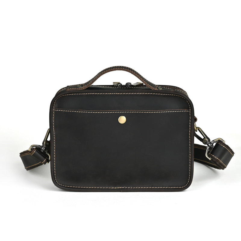 Men's Ancient Hipster Retro Crazy Horse Leather Bags