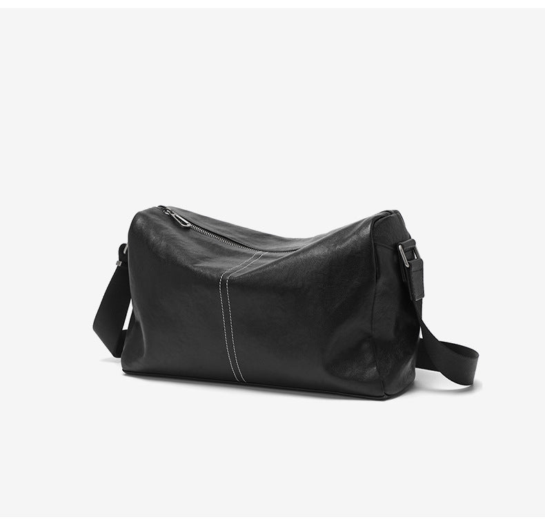Men's Comfortable Leather Soft Cow Horizontal Men's Messenger Bags