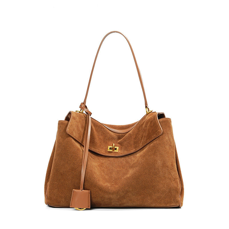 Women's Large Capacity Genuine Leather High-grade Underarm Armpit Bags