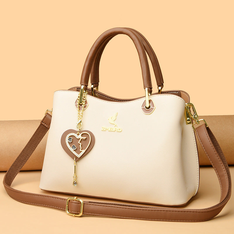 Women's Beautiful Female Fashion Color Contrast Handbags