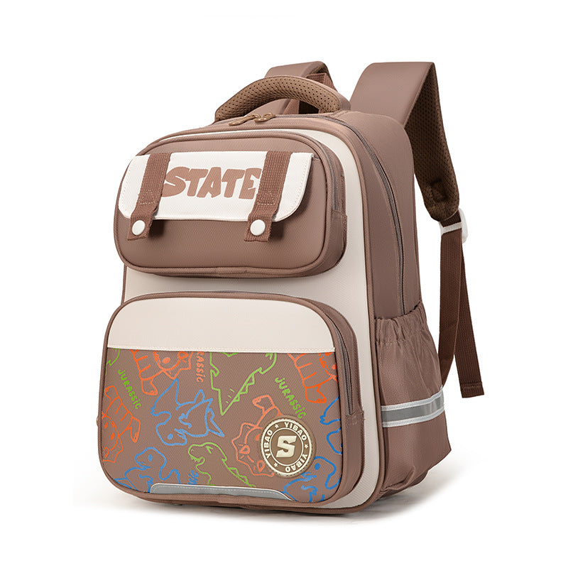 Grade Large Capacity Burden Reduction Cartoon Elementary School Students' Schoolbags