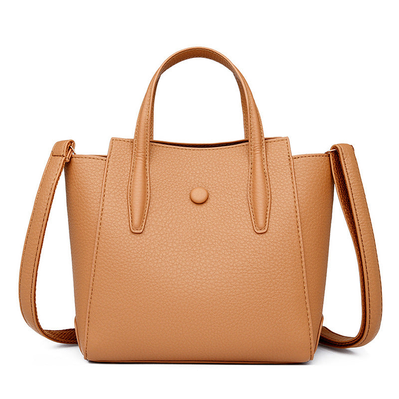 Women's Commuter Portable Simple Solid Color High Shoulder Bags
