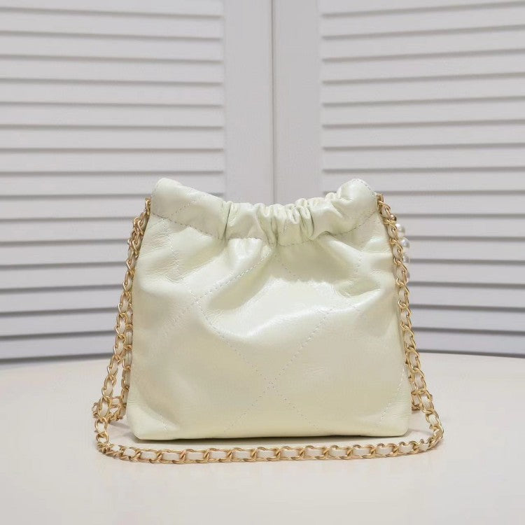 Women's Rhombus Gold Chain Underarm Garbage Large Shoulder Bags