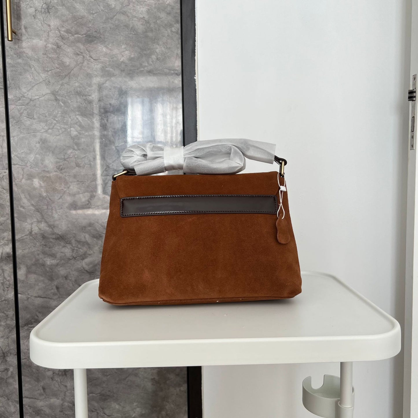 Women's Niche Matte Suede Vintage Cowhide Fashion Shoulder Bags