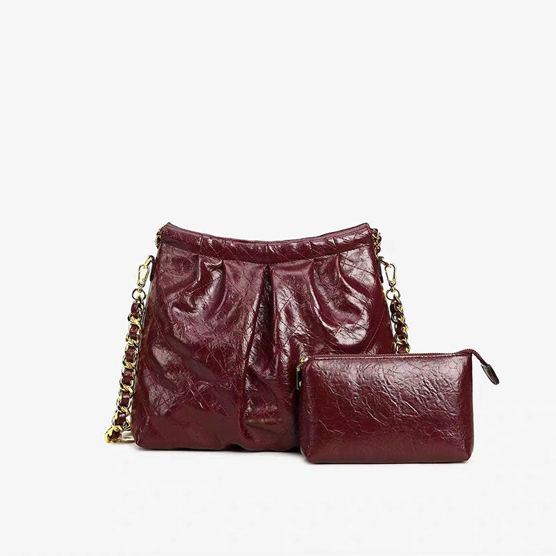Women's High-grade Large Capacity Garbage Versatile Chain Bucket Bags