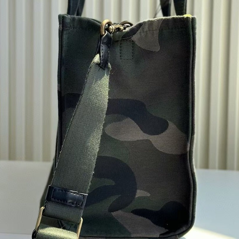 Women's Comfortable Slouchy Beautiful Camouflage Canvas Tote Bags
