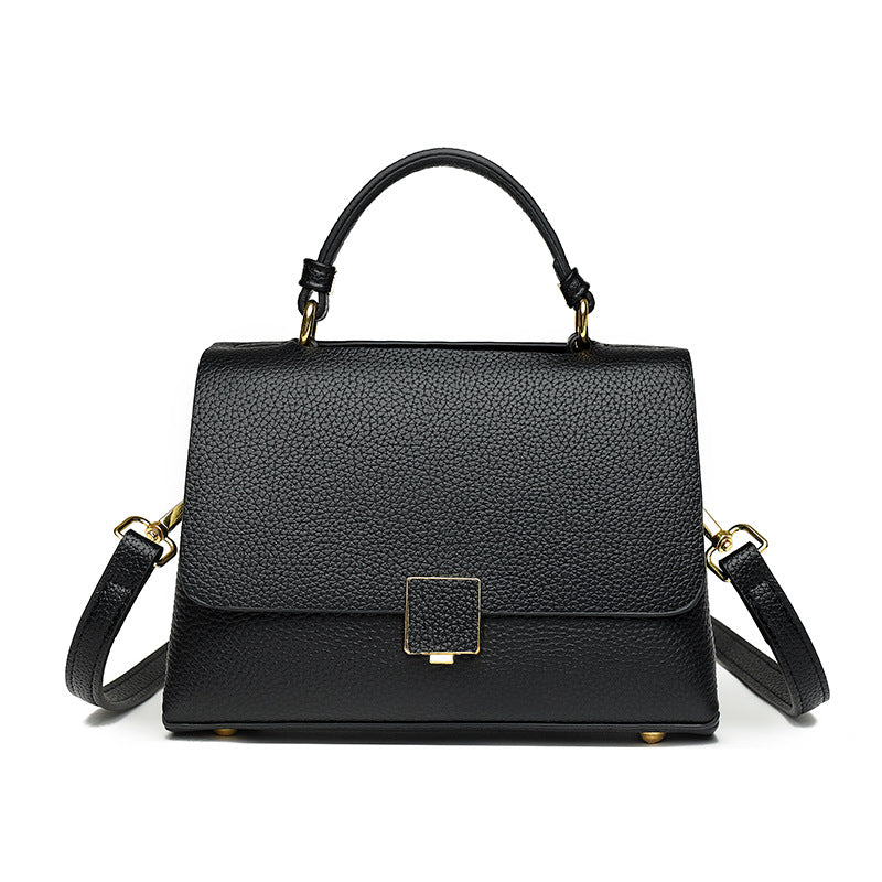 Women's Genuine Cattlehide Leather Surface Fashion Simple Shoulder Bags