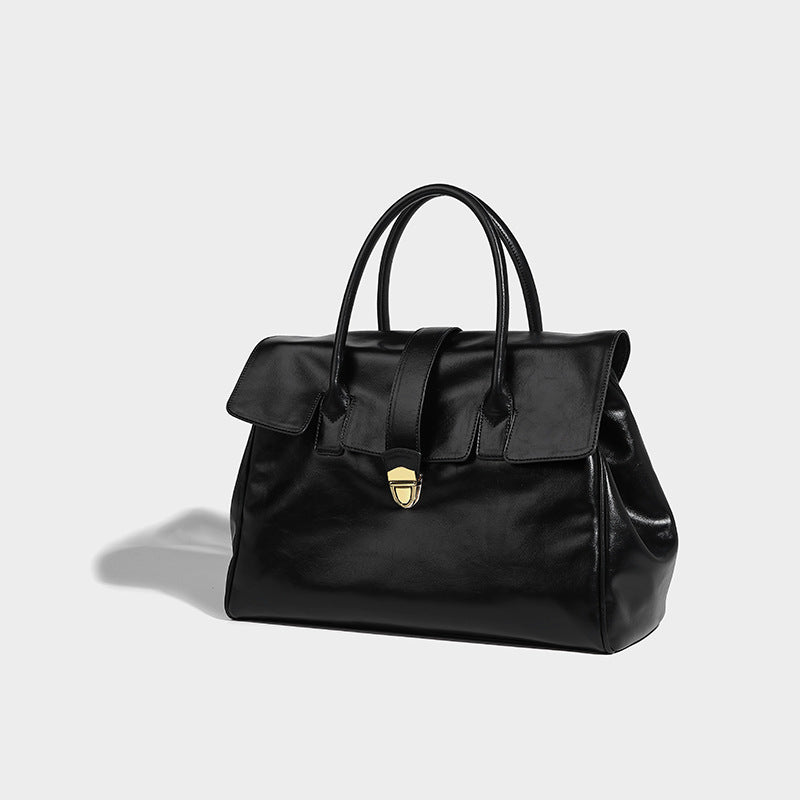 Women's High-grade Large Capacity Commuter Retro Portable Handbags