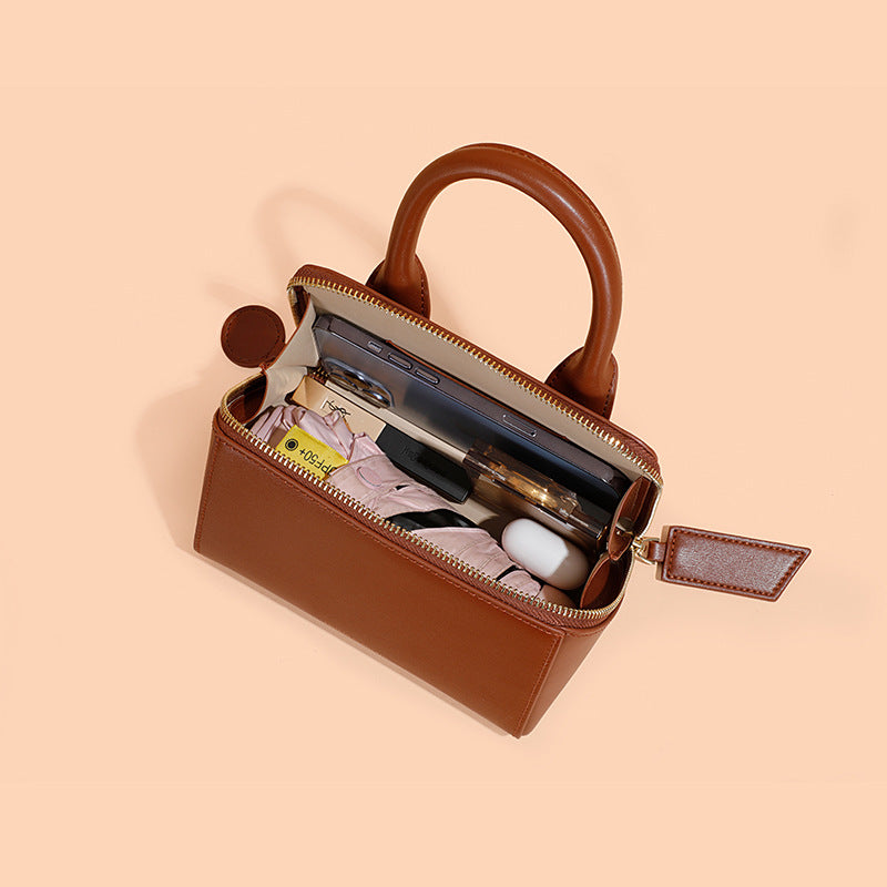 Women's Leather Commuter High Sense Mobile Texture Design Crossbody Bags