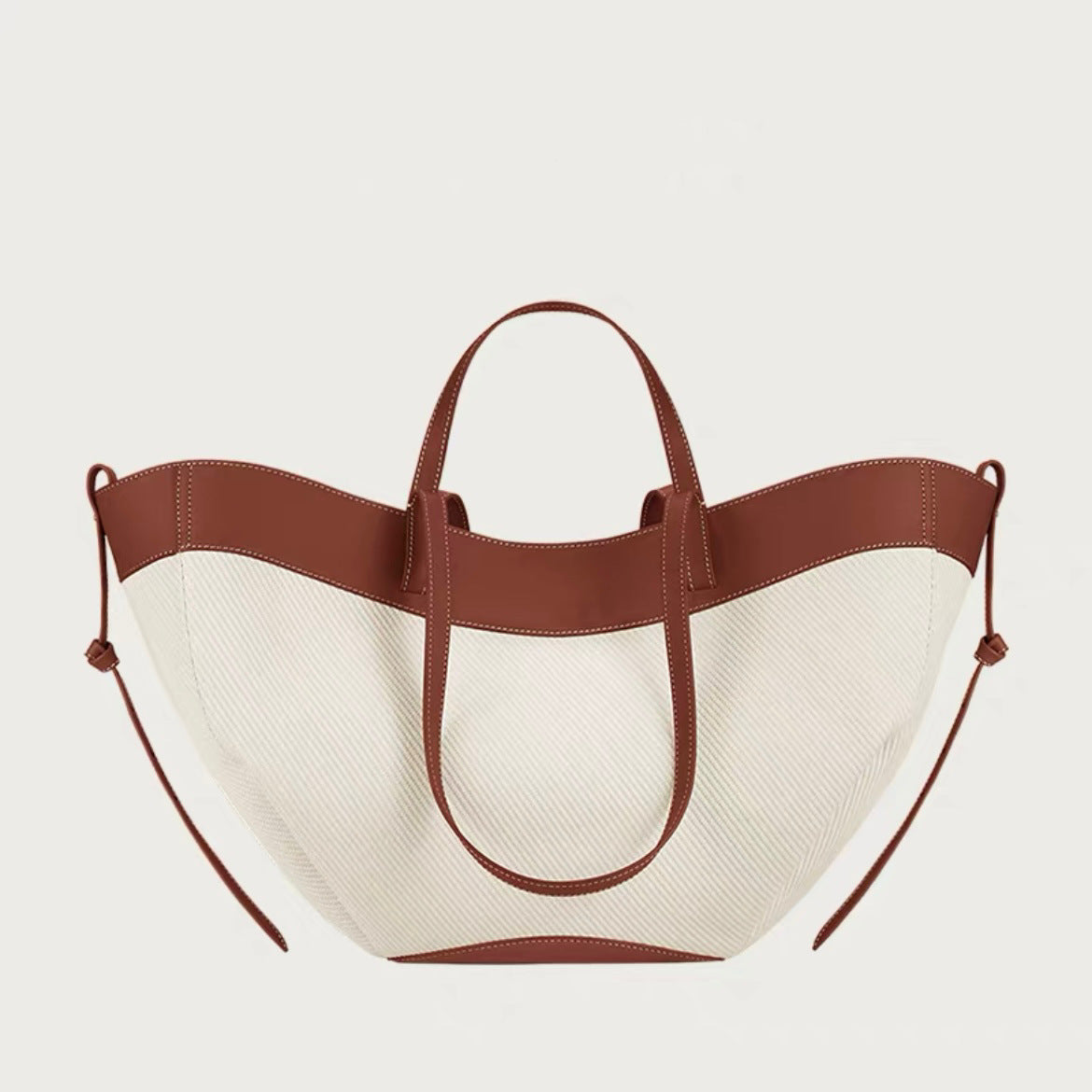 Women's Knitted Stitching Portable Large Capacity Commuter Tote Bags