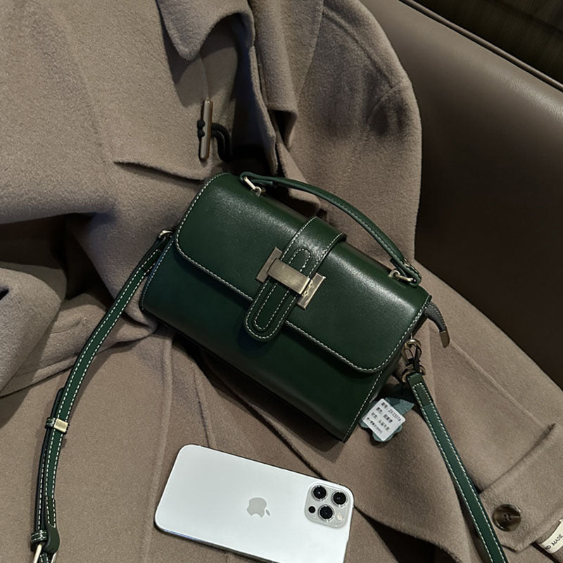 Women's Underarm Vintage Leather Light Luxury Cowhide Shoulder Bags