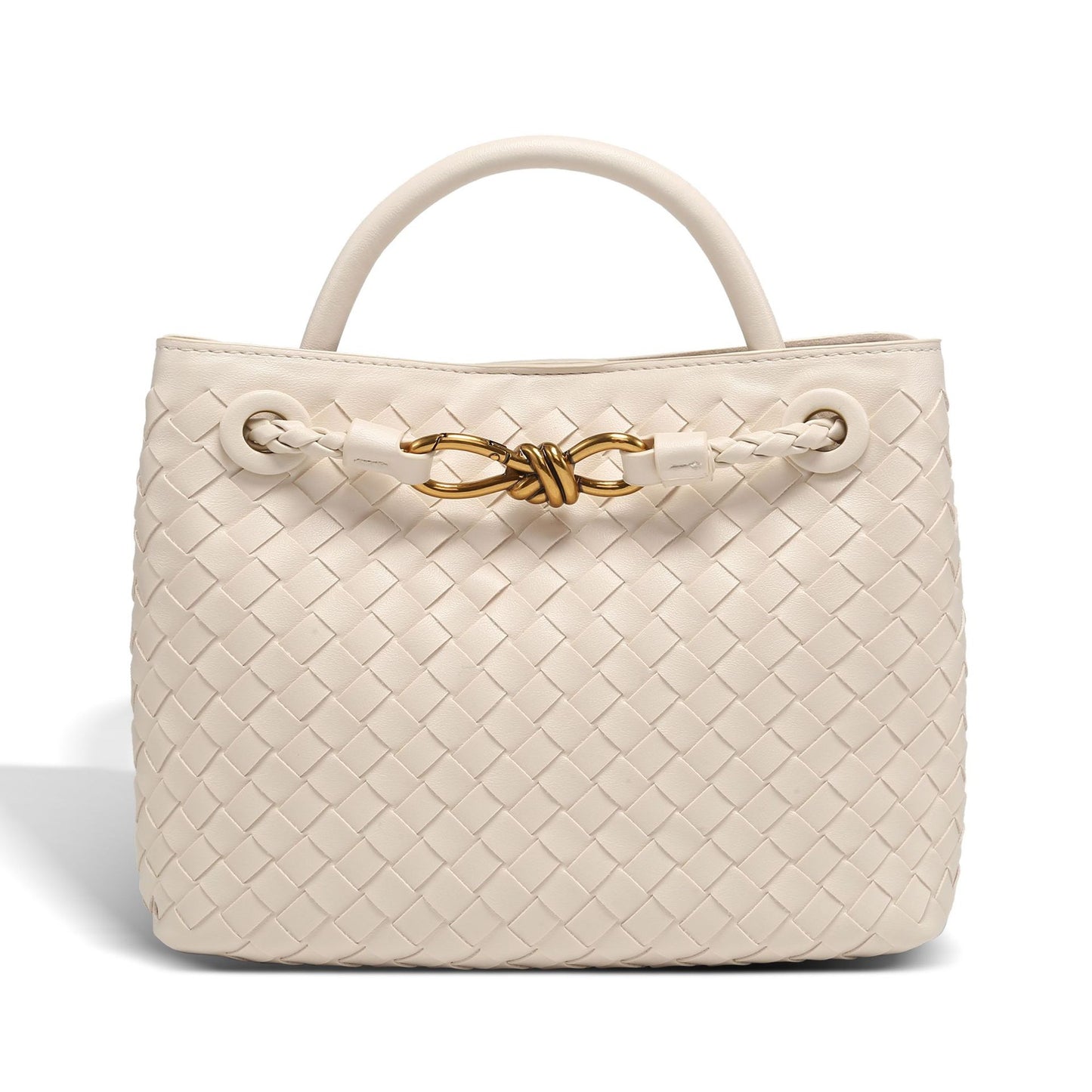 Creative One-piece Batch Hand-woven Bow Metal Small Square Bags