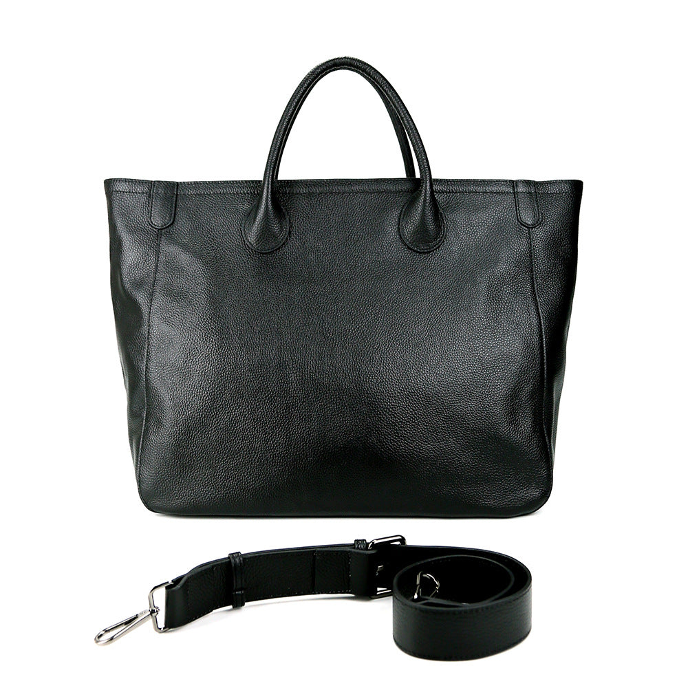 Women's Cowhide Big Wings Style Large Capacity Genuine Handbags