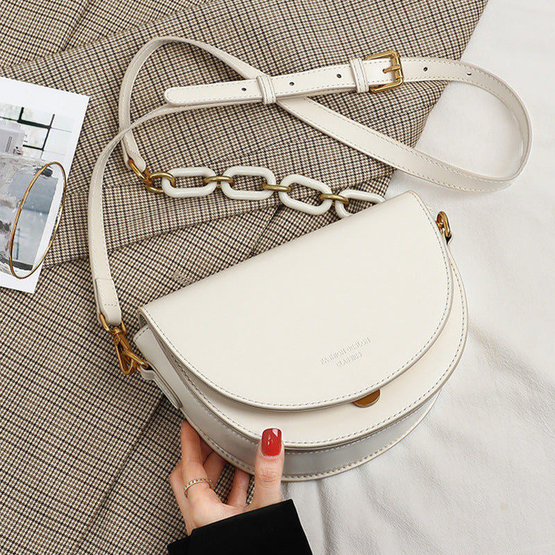 Women's Advanced Texture Trendy Leather Packet Fashionable Shoulder Bags