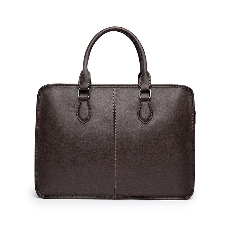 Men's Genuine Leather Business Computer Cowhide High Men's Briefcases