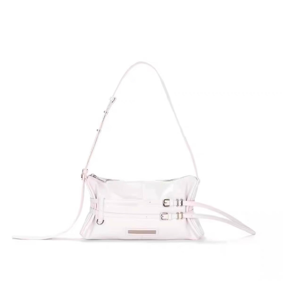 Women's Niche Pleated Double Underarm Commuter Portable Shoulder Bags