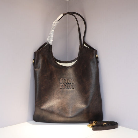 Women's Idle Style Vertical Shopping Large Capacity Tote Bags