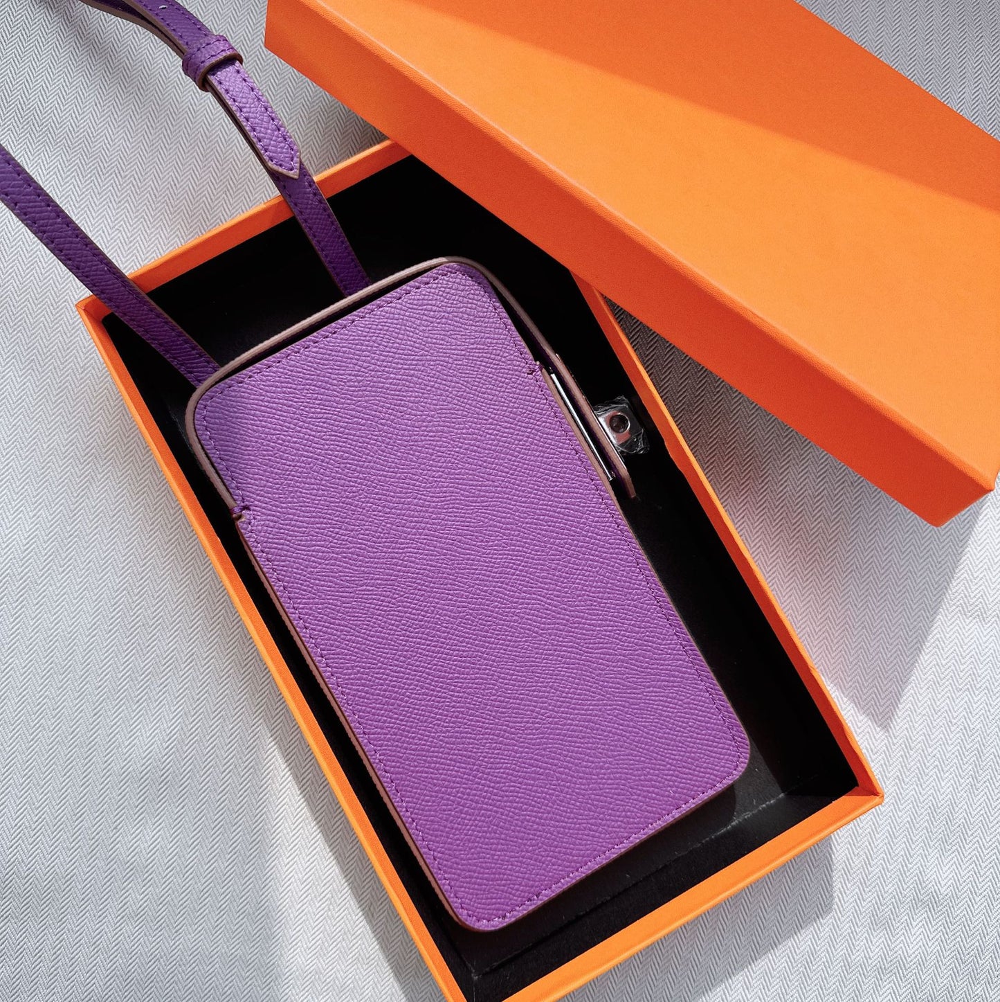 Genuine Leather Palm Pattern Mobile High-grade Phone Bags