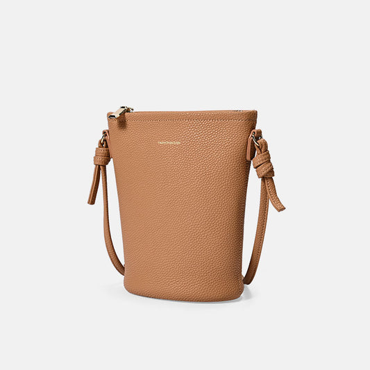 Women's Genuine Leather Fashion Mobile Zipper Simple Phone Bags