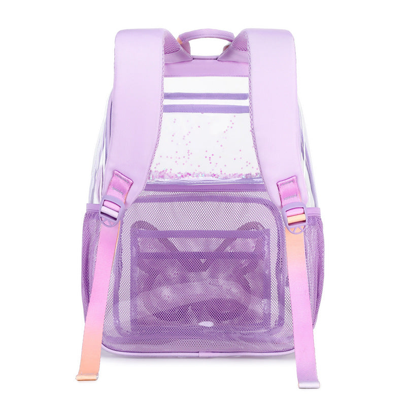 Junior High Lightweight Large Capacity Multifunctional Middle School Students' Schoolbags