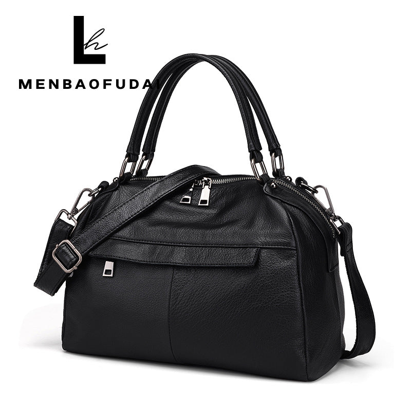 Women's First Layer Soft Cowhide Fashion Genuine Handbags