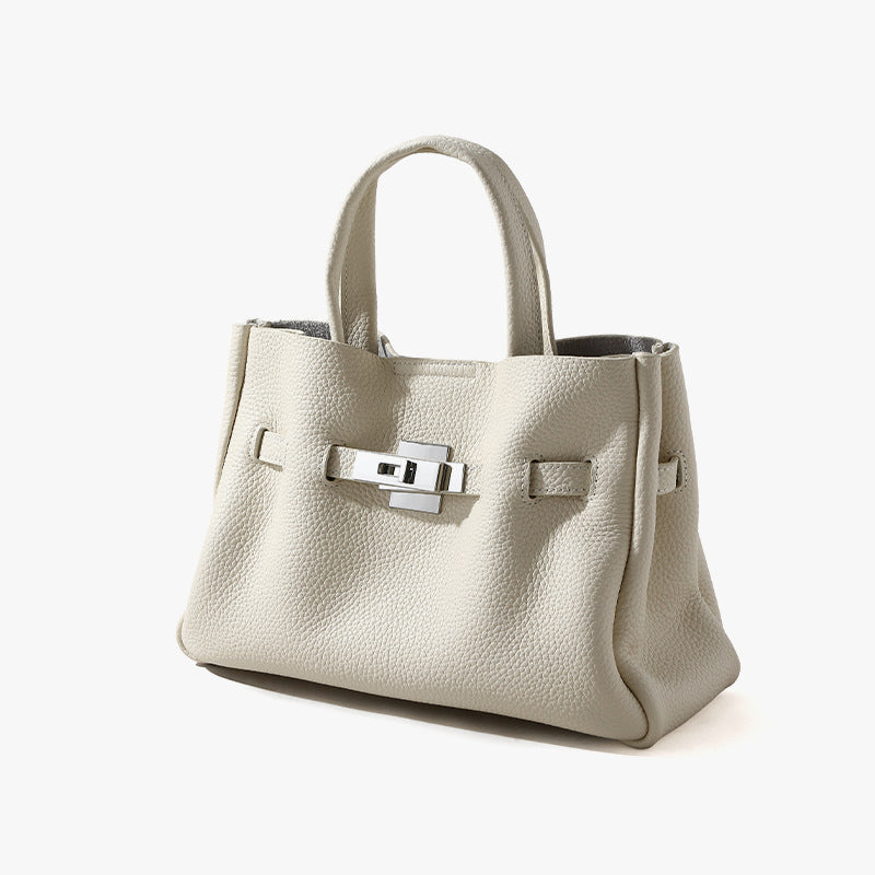 Women's Genuine Leather First Layer Cowhide Business Commute Tote Bags