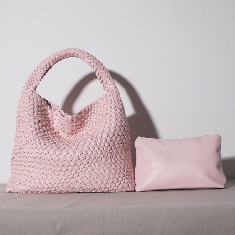 Women's Fashion Woven Hand Large Capacity Combination Shoulder Bags