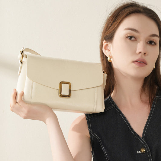 Women's Genuine Leather Niche High-grade Female Commuting Crossbody Bags