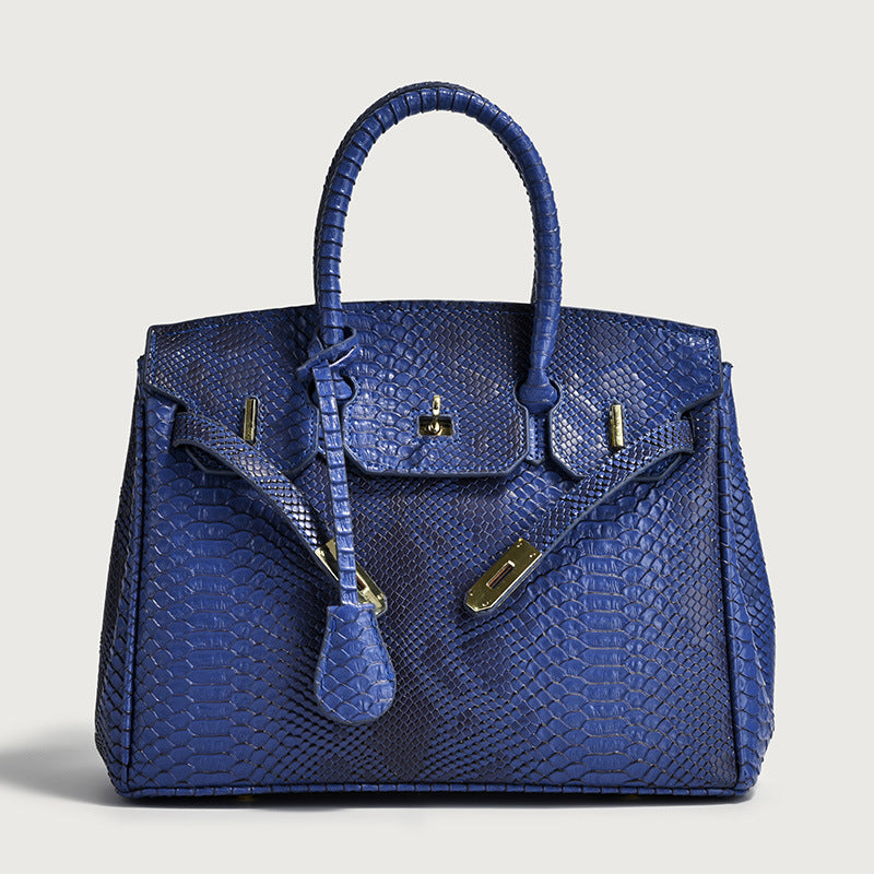 Women's Snakeskin Pattern Trendy Large Capacity Versatile Tote Bags