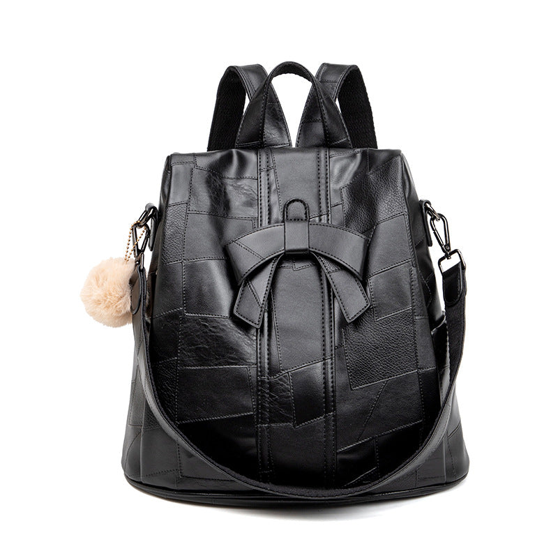 Women's Large Capacity Retro Fashion Versatile Soft Backpacks