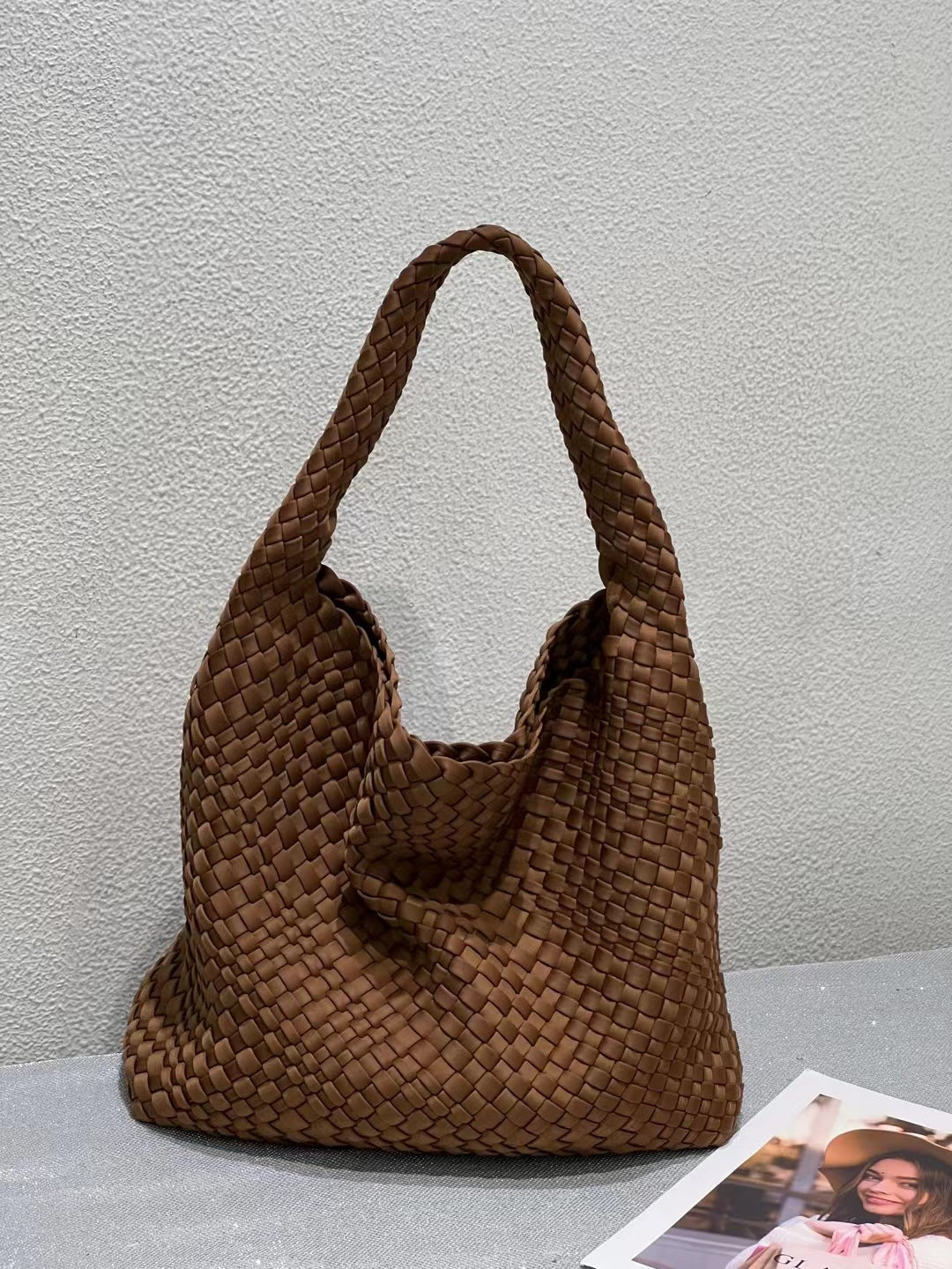 Women's Hand-woven Large Capacity Nylon Mother Chain Handbags
