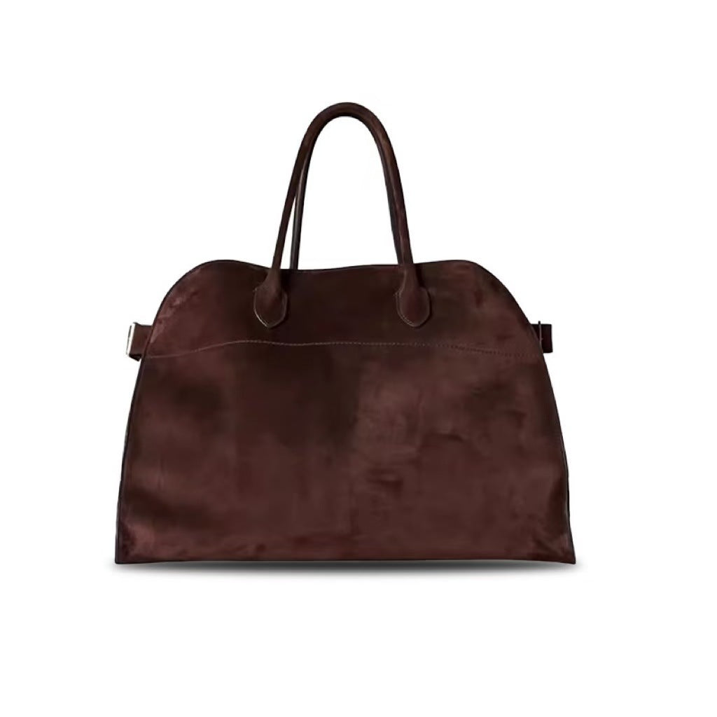 Retro Large Capacity Totes Genuine Leather Tote Bags