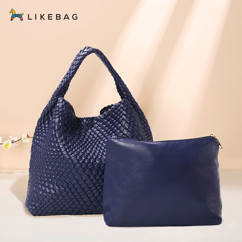 Women's Woven Fashion Trendy Style Simple Large Shoulder Bags
