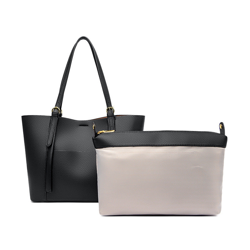 Women's Pattern Wings Mother Elegant Commuter Genuine Shoulder Bags