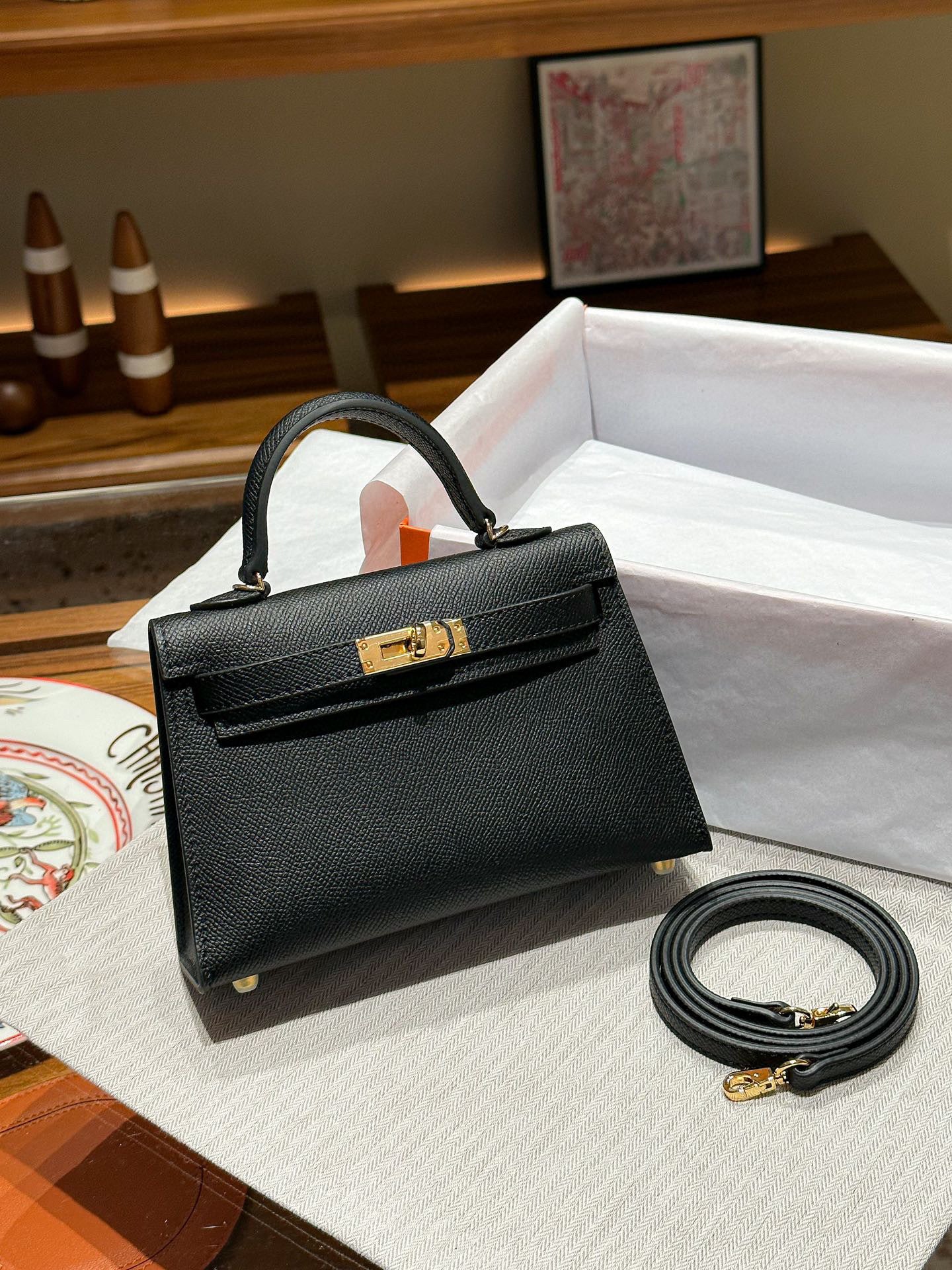 Women's Leather Second Generation Kelly Mini Fashionable Crossbody Bags