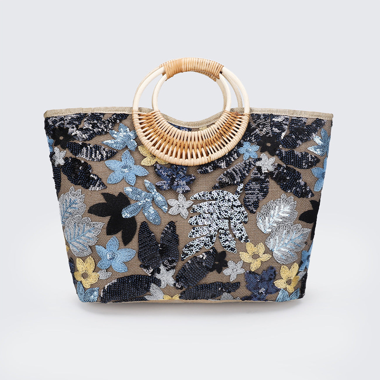 Women's Straw High-grade Niche Embroidered Large Capacity Tote Bags