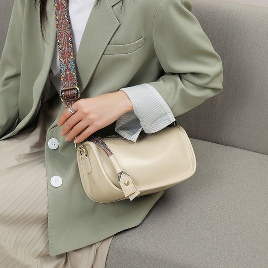 Women's Summer Niche Genuine Leather Popular Pillow Bags