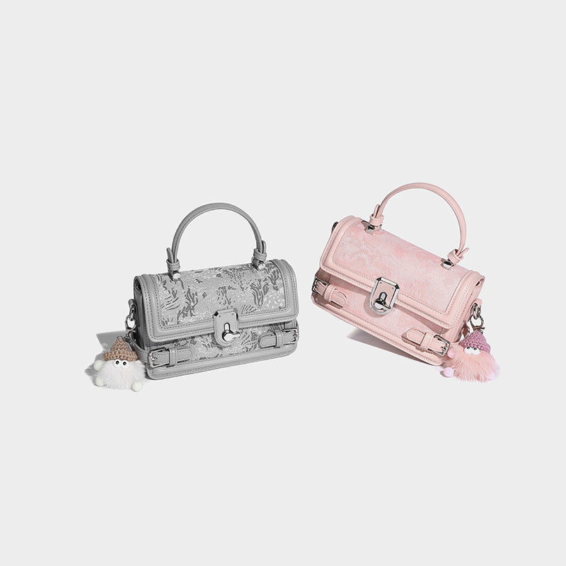 High-grade Moonlight Treasure Box Embroidery Commuter Small Square Bags