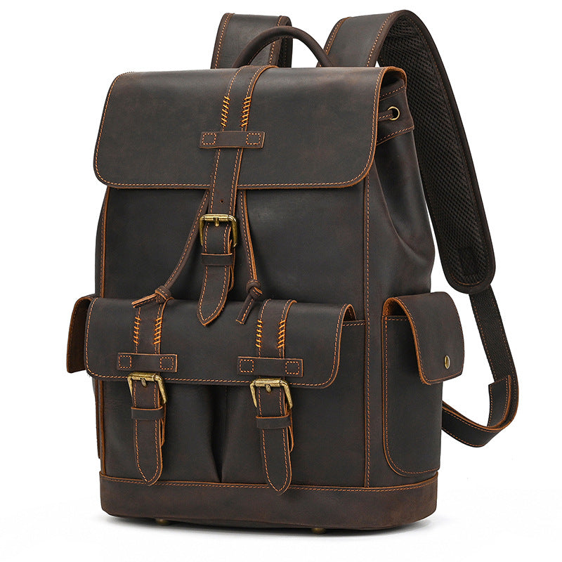 Women's & Men's & Crazy Horse Leather Vintage Backpacks