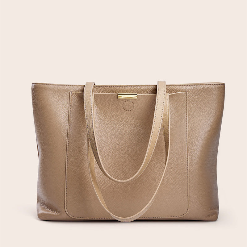 Women's Layer Cowhide High-grade Large Capacity Genuine Tote Bags