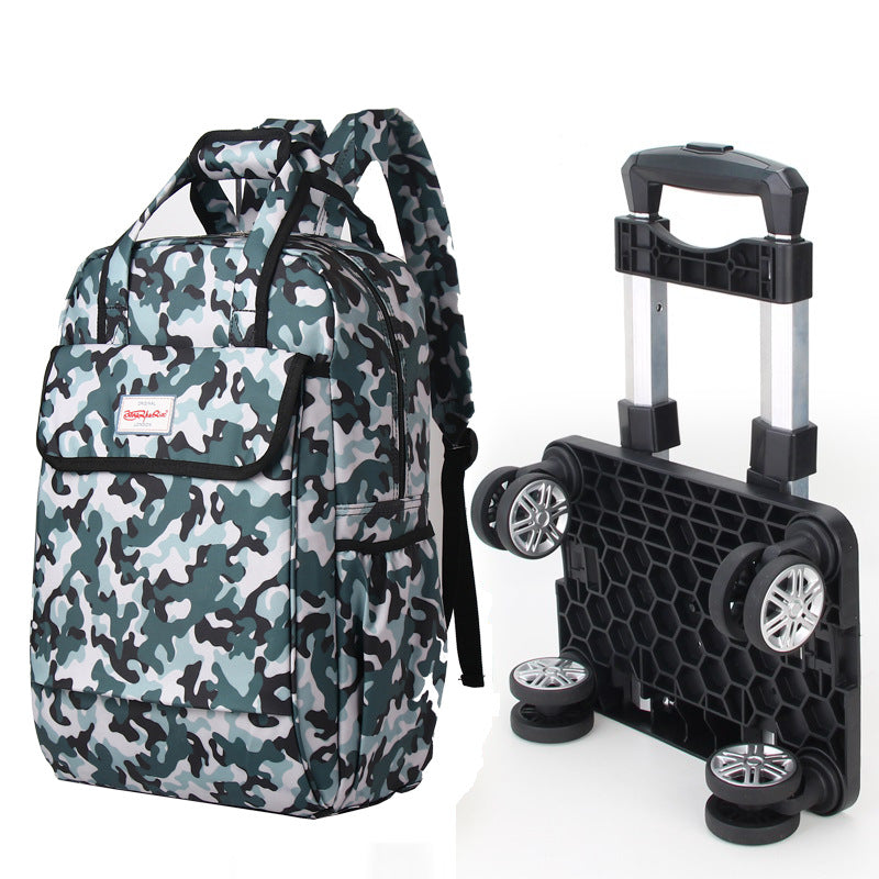 Men's Charming Large Capacity Black Boarding Travel Bags