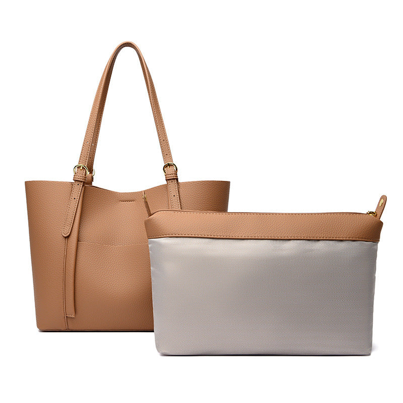 Women's Pattern Wings Mother Elegant Commuter Genuine Shoulder Bags
