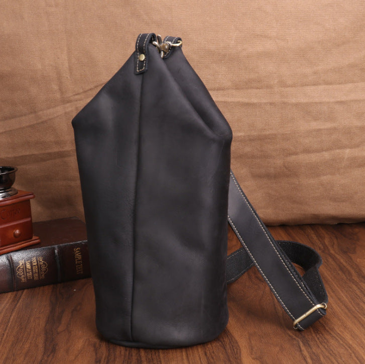 Men's Crazy Horse Leather Vintage First Layer Bags